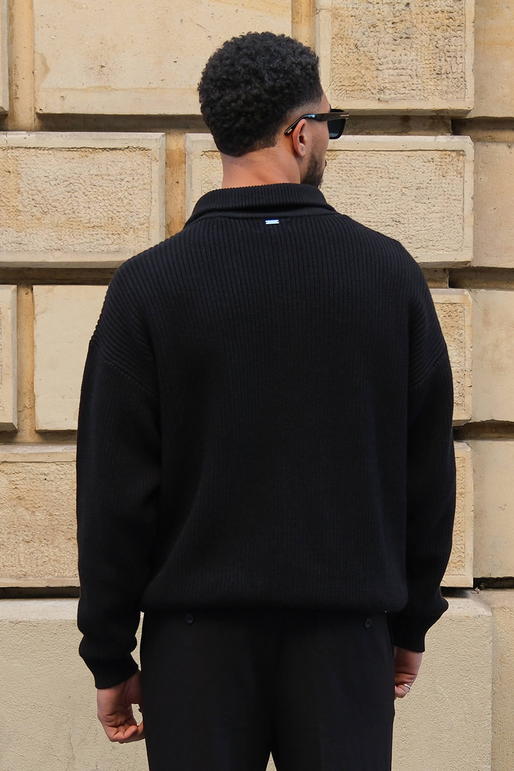 Gilet demi-zip Harbour - Noir