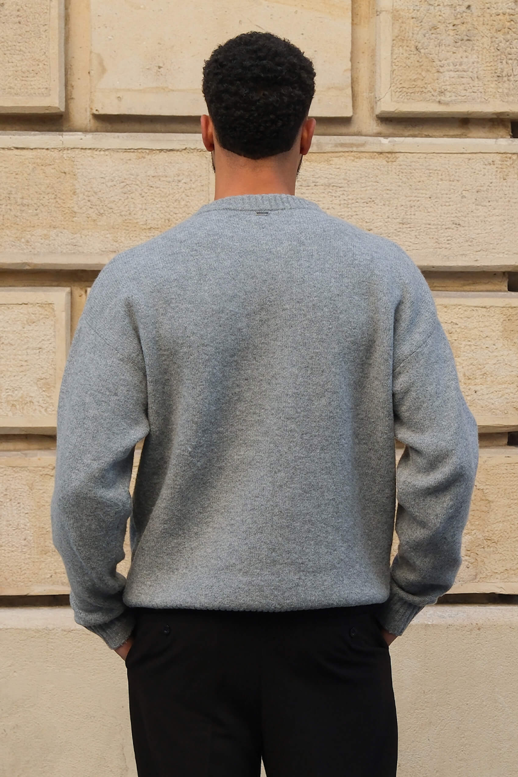 Pull Brixton - Gris mêlé