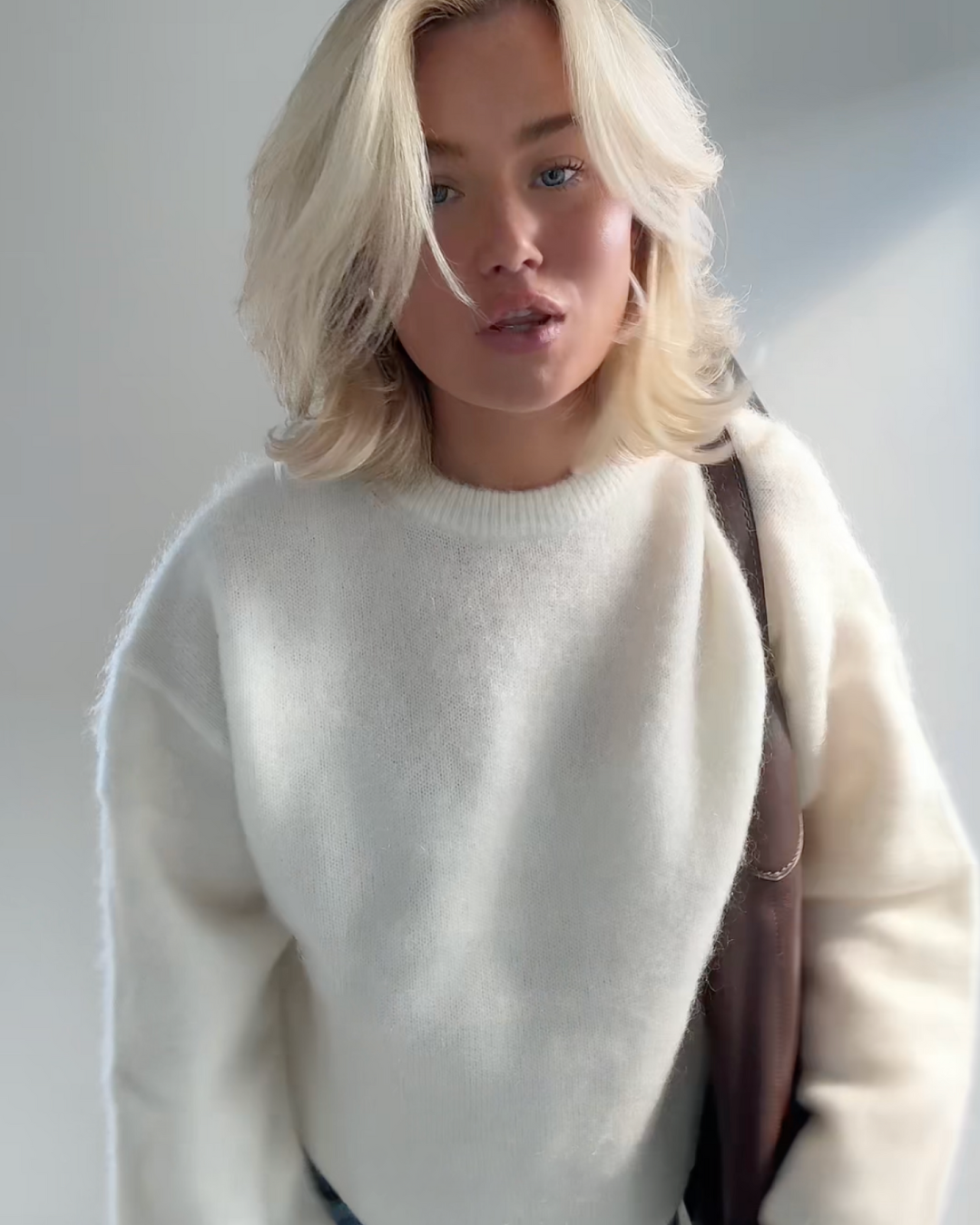 Anastasie - Pull et mélange mohair à col roulé autour