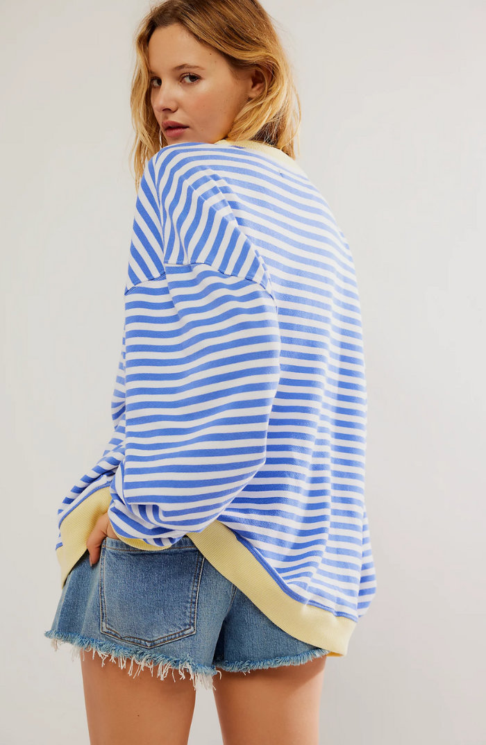 Véronique - Le pull rayé confortable