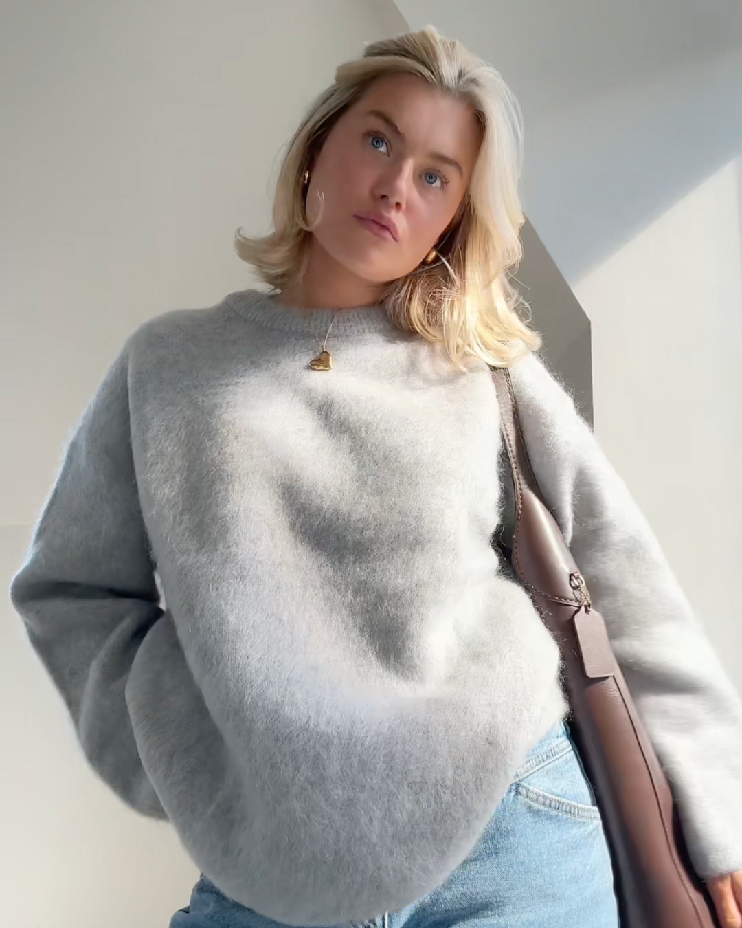 Anastasie - Pull et mélange mohair à col roulé autour