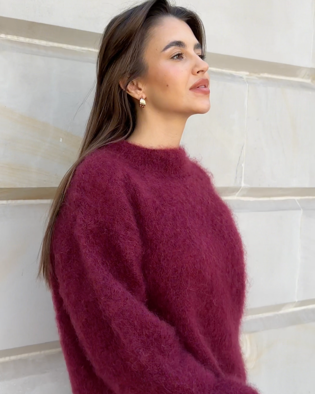 Anastasie - Pull et mélange mohair à col roulé autour