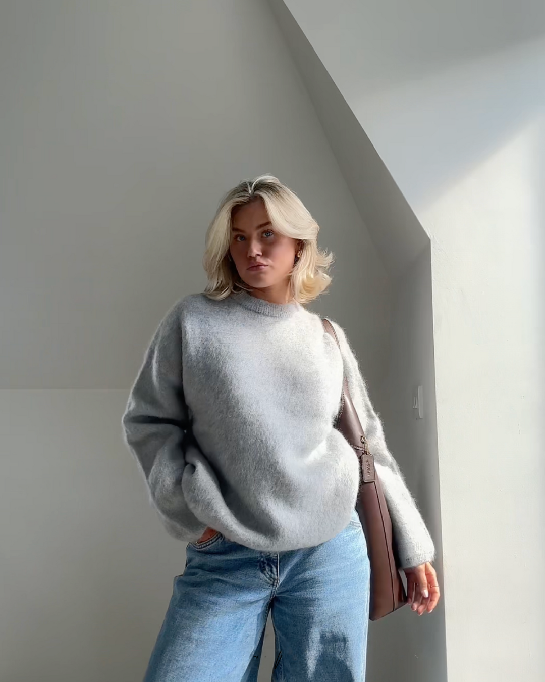 Anastasie - Pull et mélange mohair à col roulé autour