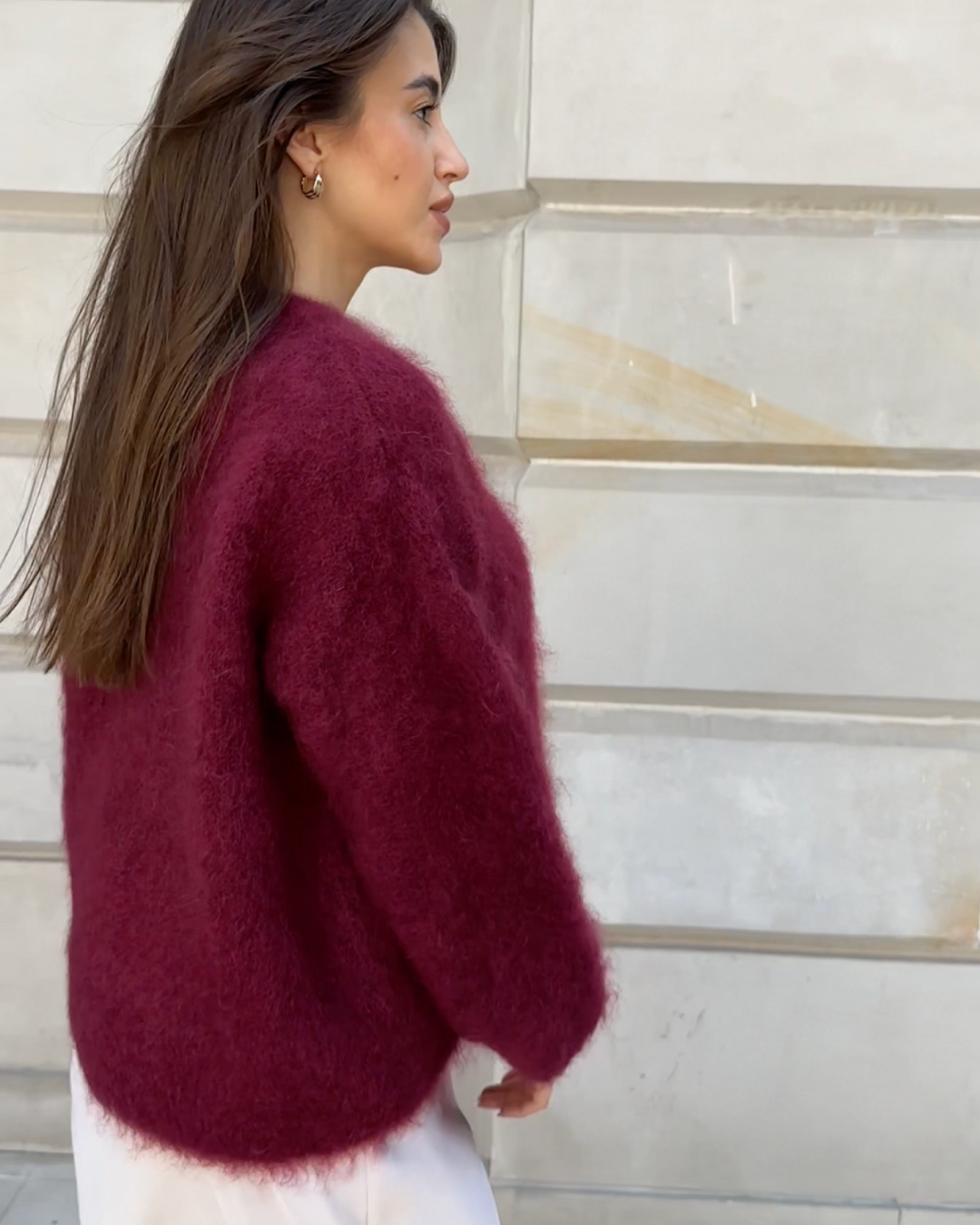 Anastasie - Pull et mélange mohair à col roulé autour