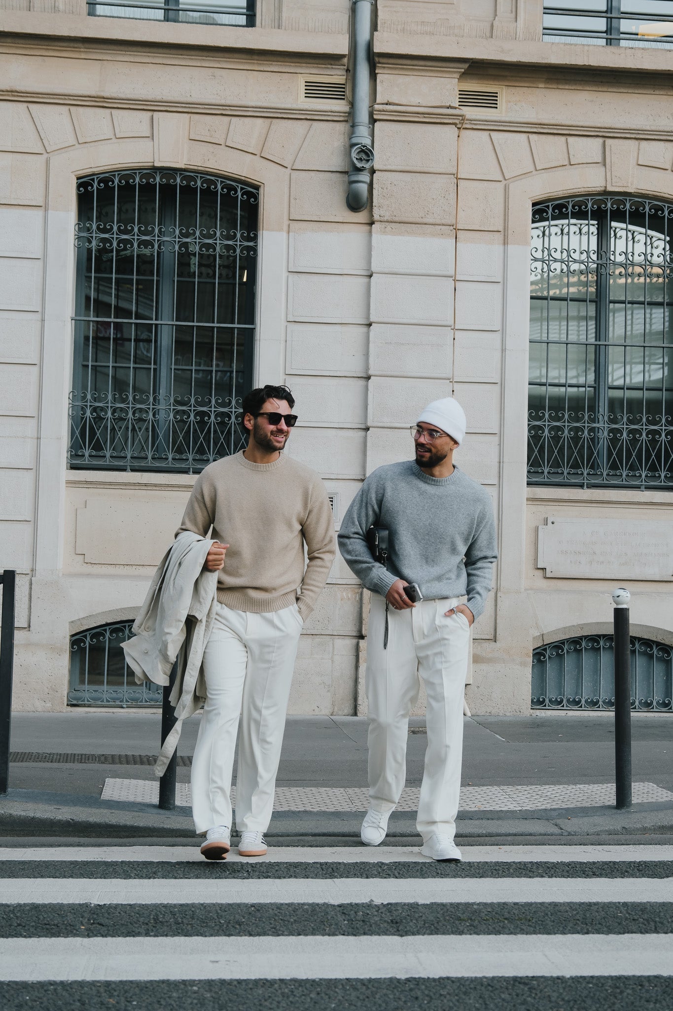 Pull Brixton - Gris mêlé