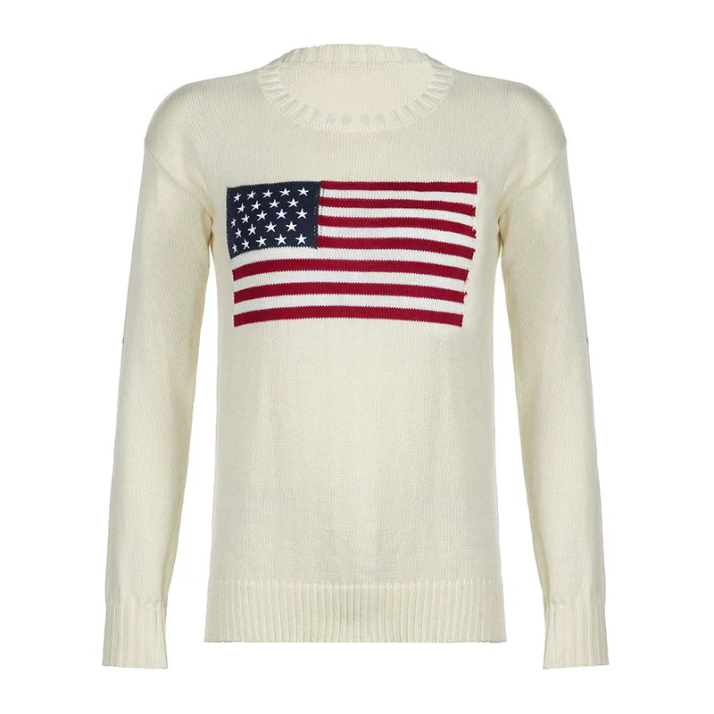 Sofie | Pull drapeau américain
