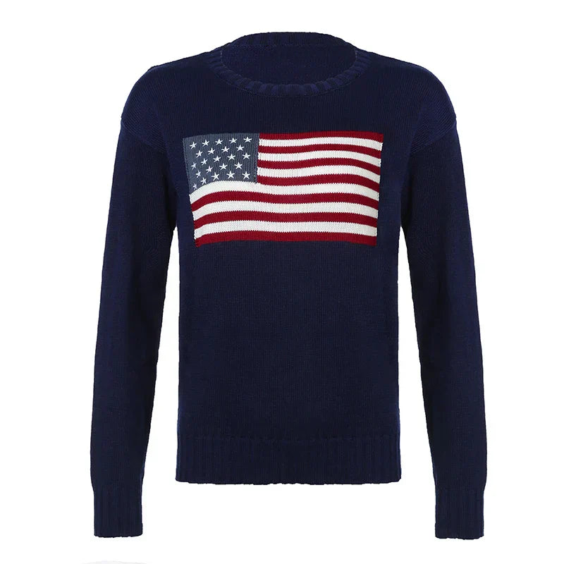 Sofie | Pull drapeau américain