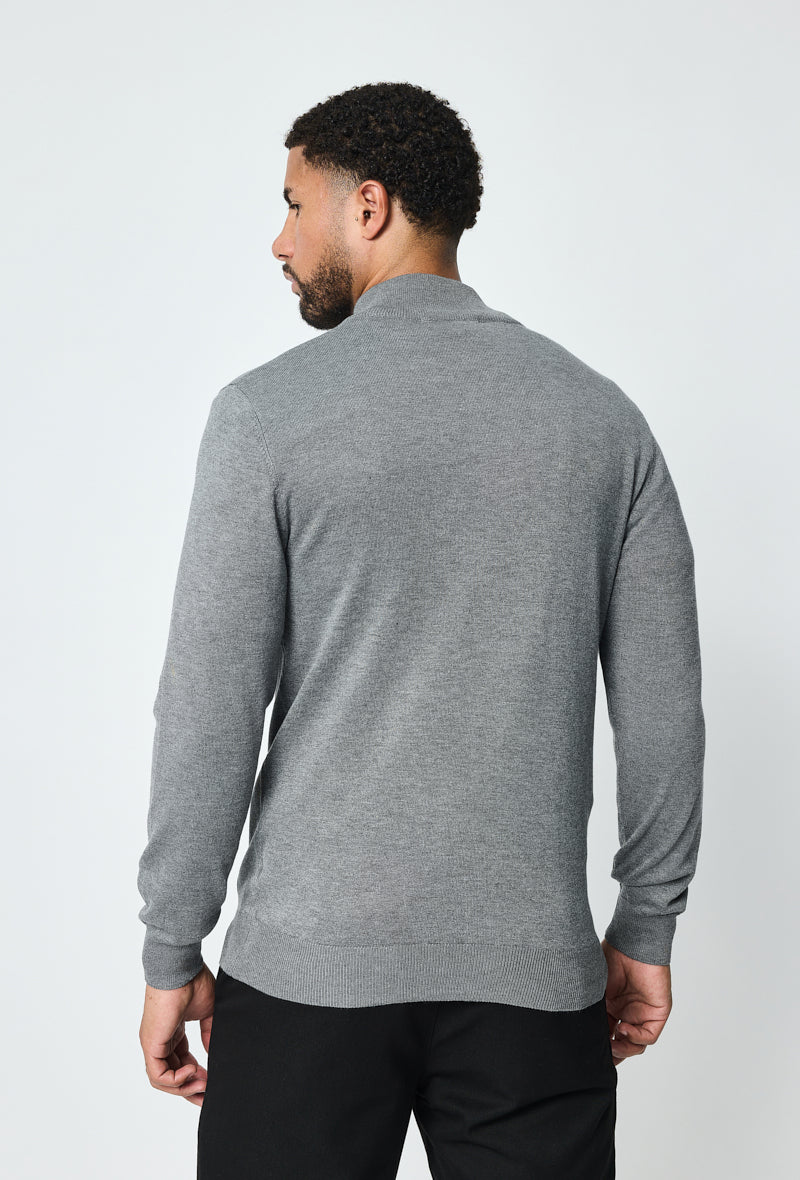 Pull zippé Faro - Gris