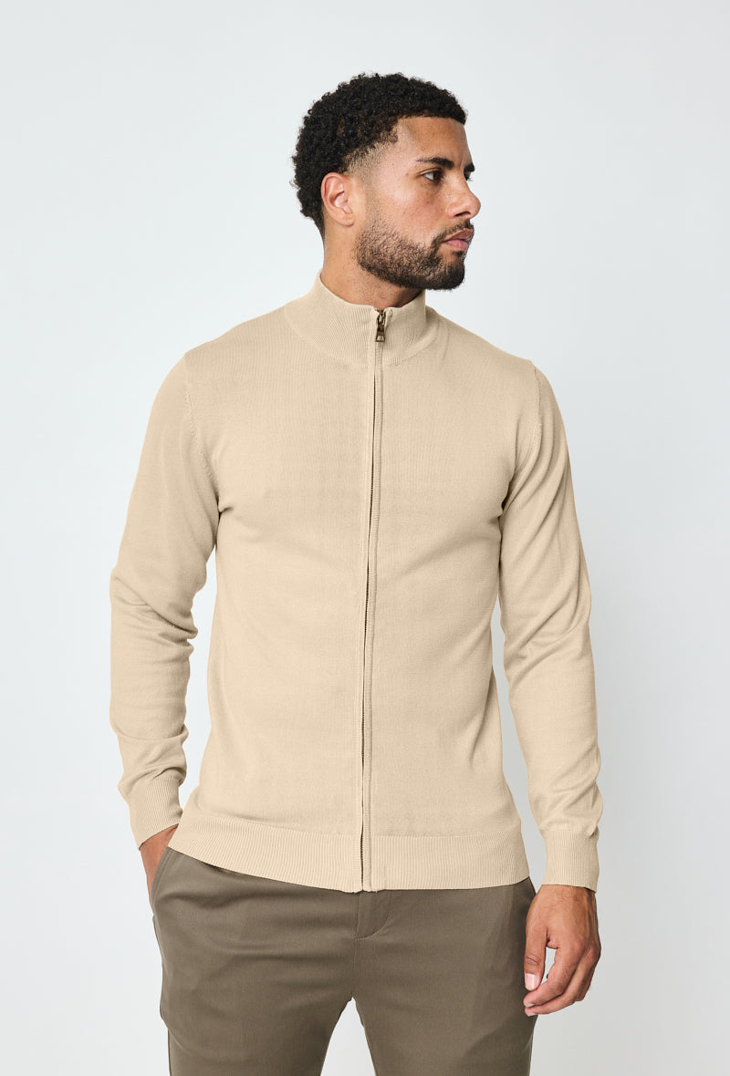 Pull Faro entièrement zippé - Beige