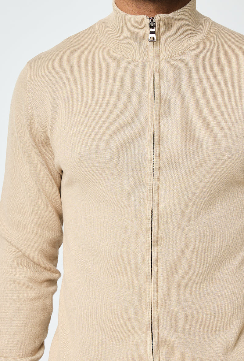 Pull Faro entièrement zippé - Beige