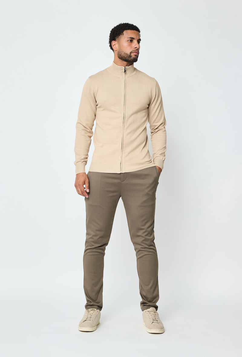 Pull Faro entièrement zippé - Beige