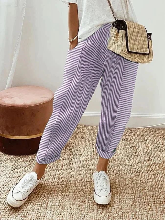 Dorothée | Pantalon en rayonne