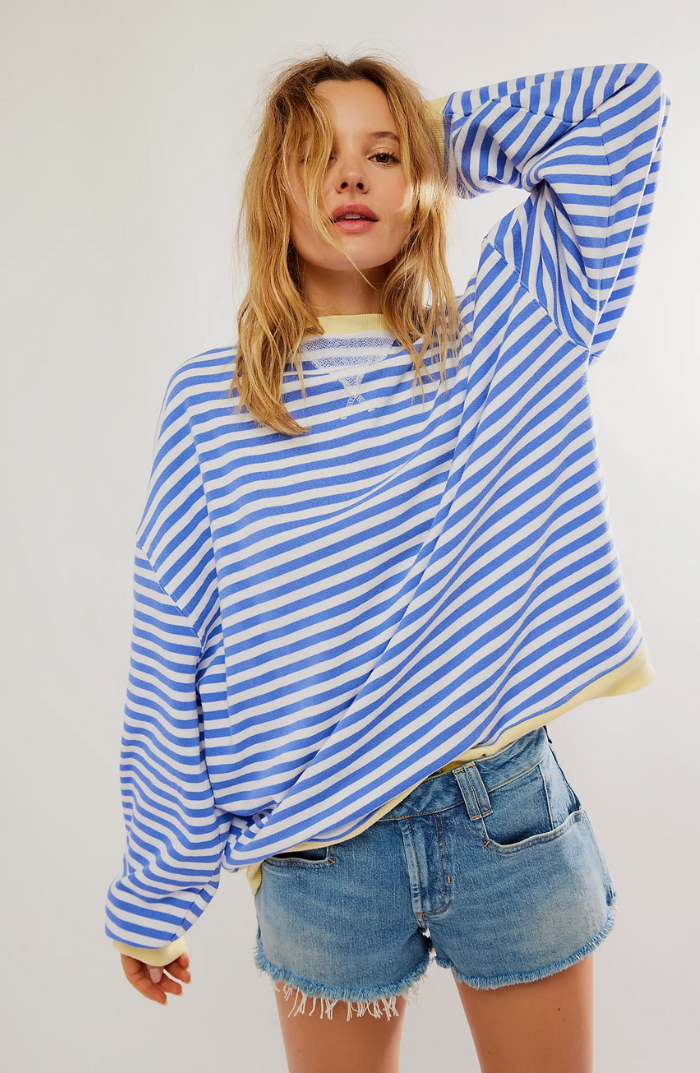 Véronique - Le pull rayé confortable