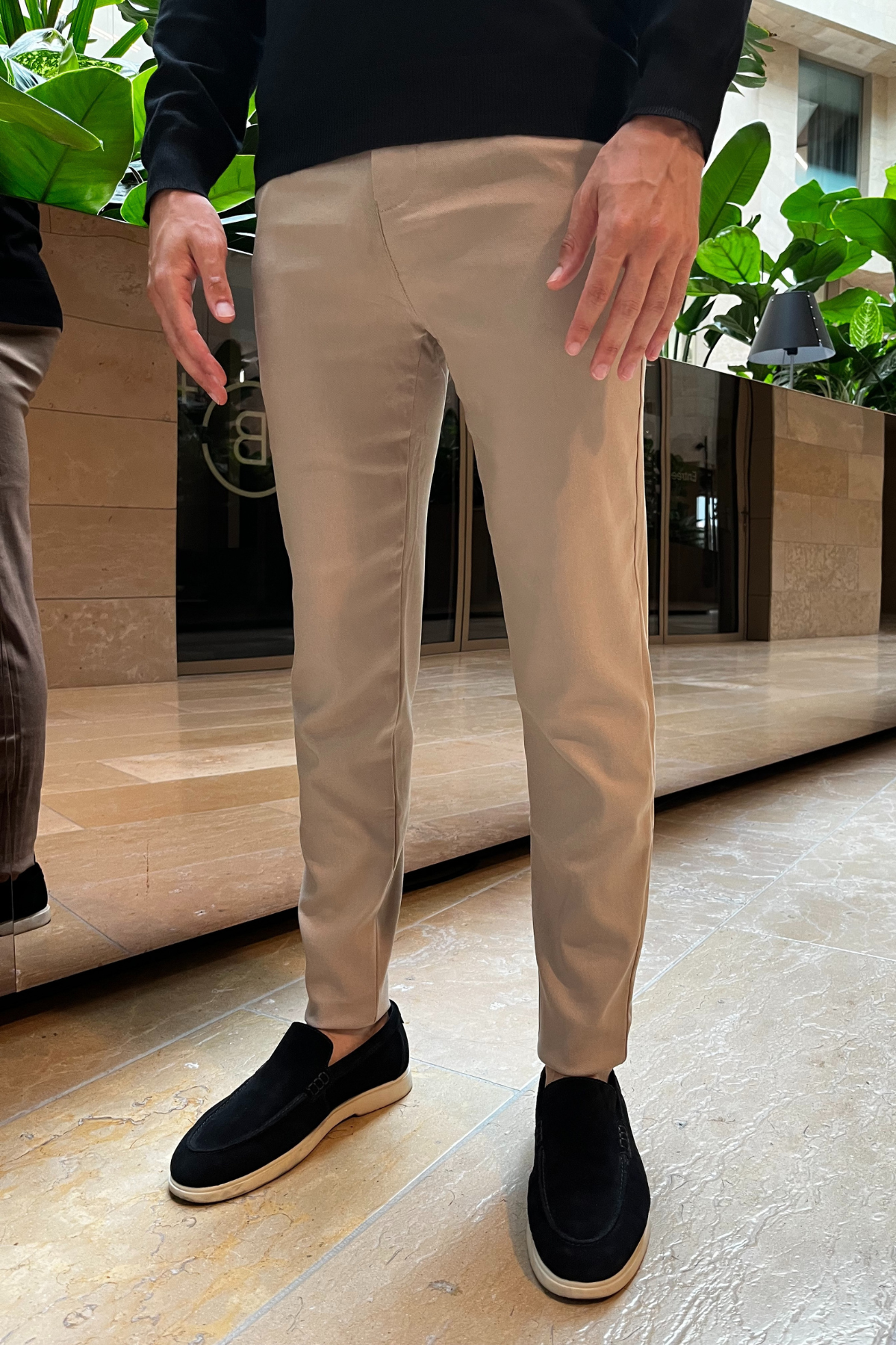 Pantalon extensible Viva - Beige