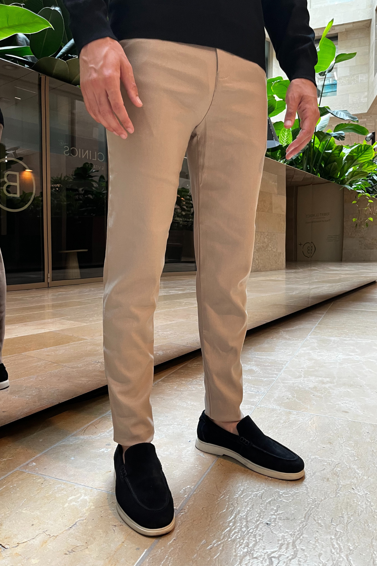 Pantalon extensible Viva - Beige