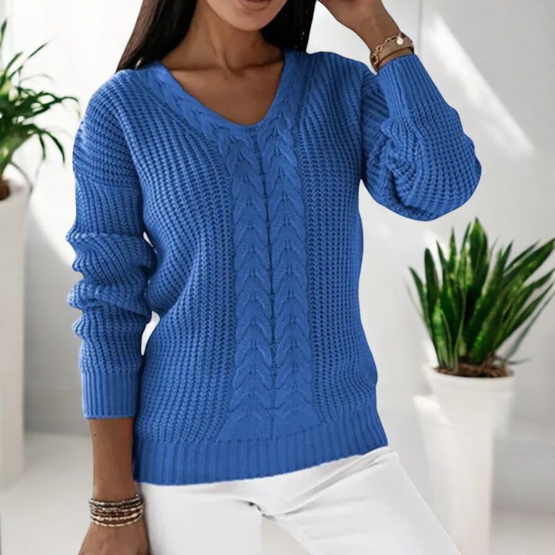 Lilas - Pull tricoté classique